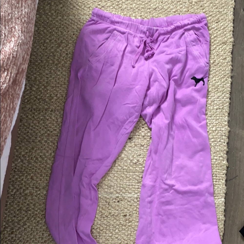 pink Victoria secret sweat pants